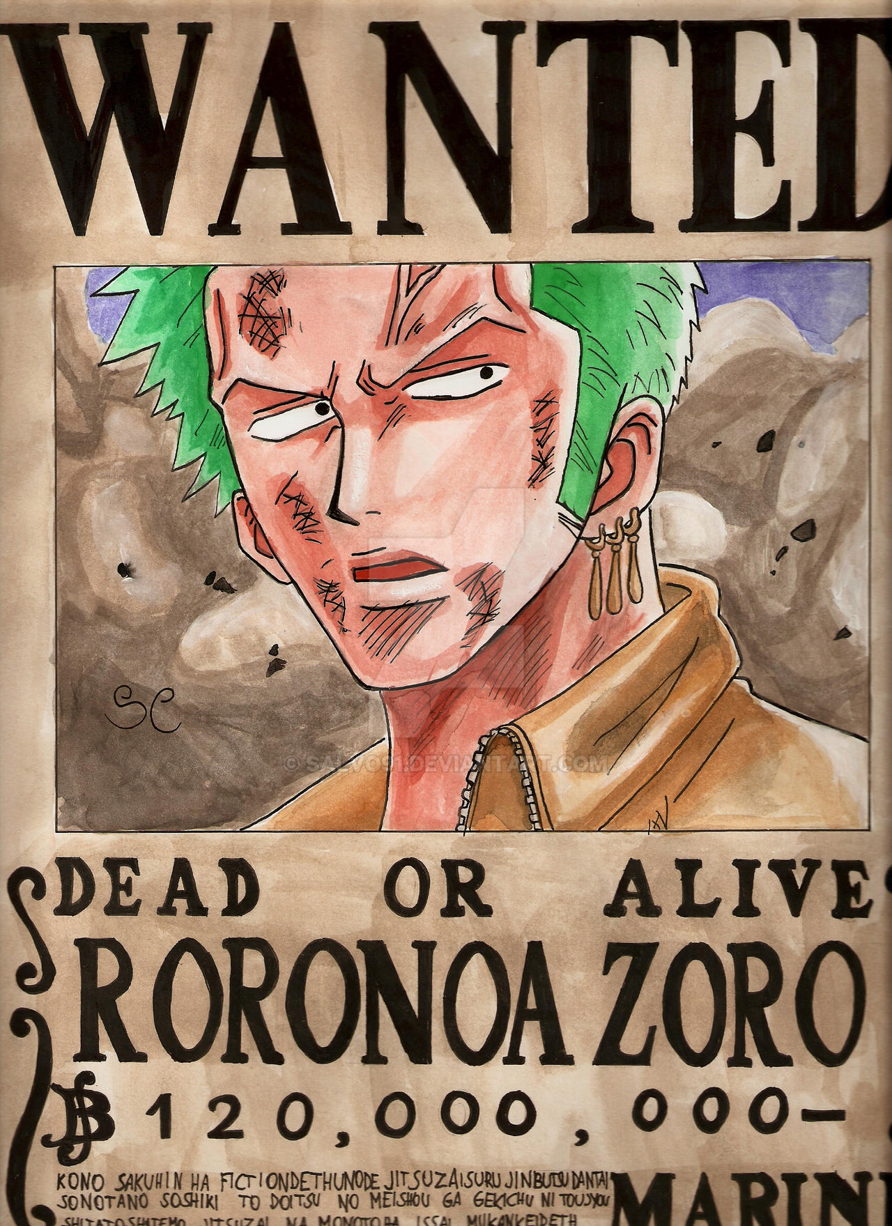 Zoro Wanted Wallpaper Hd