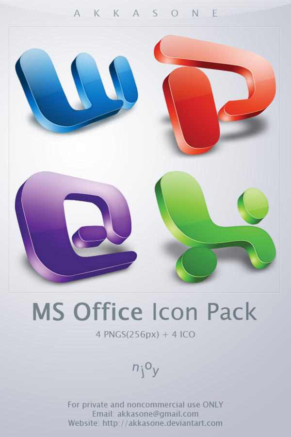 Ms Office Icon Pack By Akkasone On Deviantart