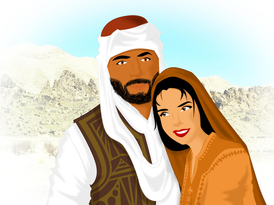 Traditional Balochi Couple by ArsalanKhanArtist on DeviantArt
