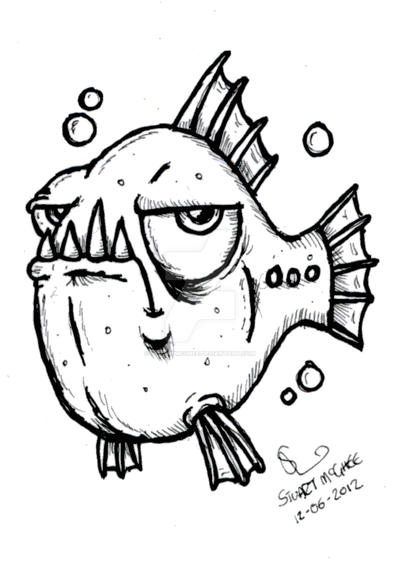 ACEO Grumpy Fish by stuartmcghee on DeviantArt