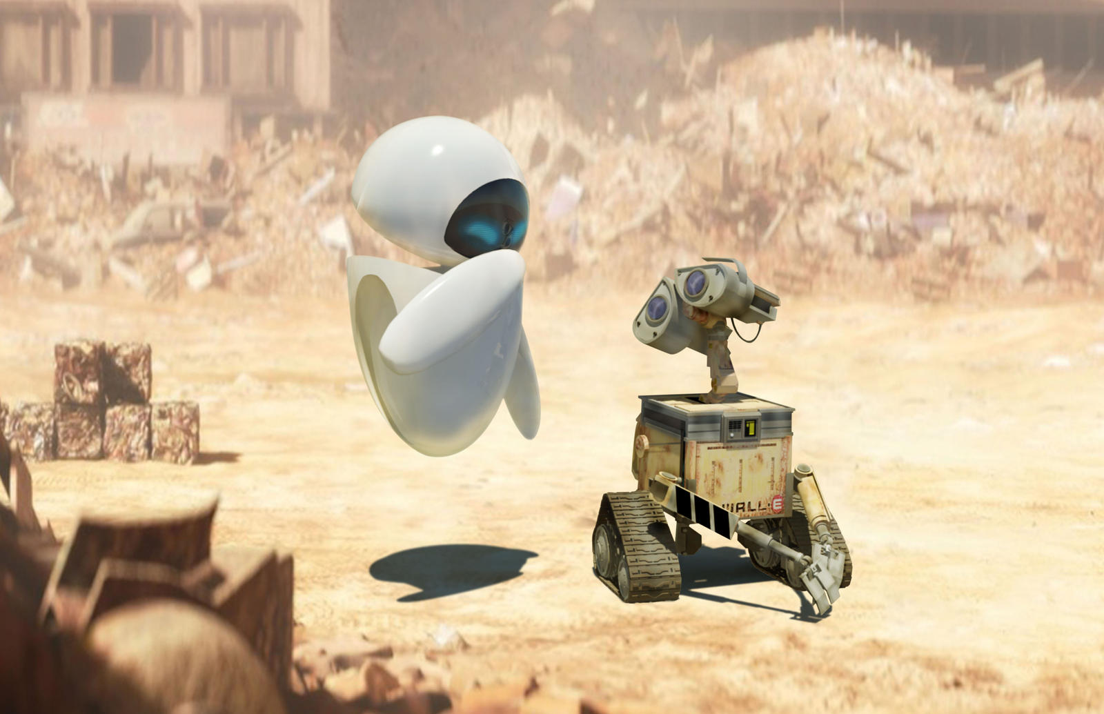 Wallpaper Wall E Eve 2 3D Stud By Youcan619 On DeviantArt