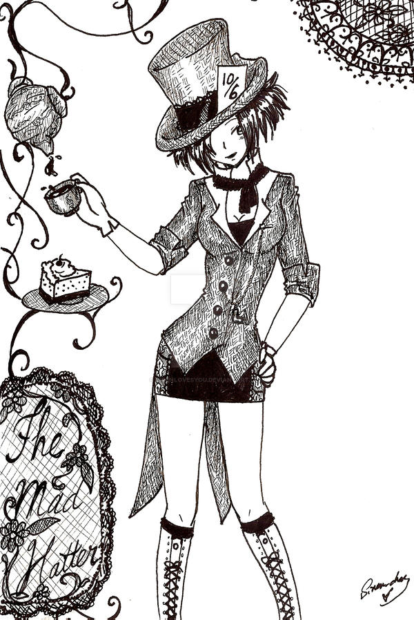 Mad Hatter Girl Version Anime - alice in wonderland mad hatter costume roblox