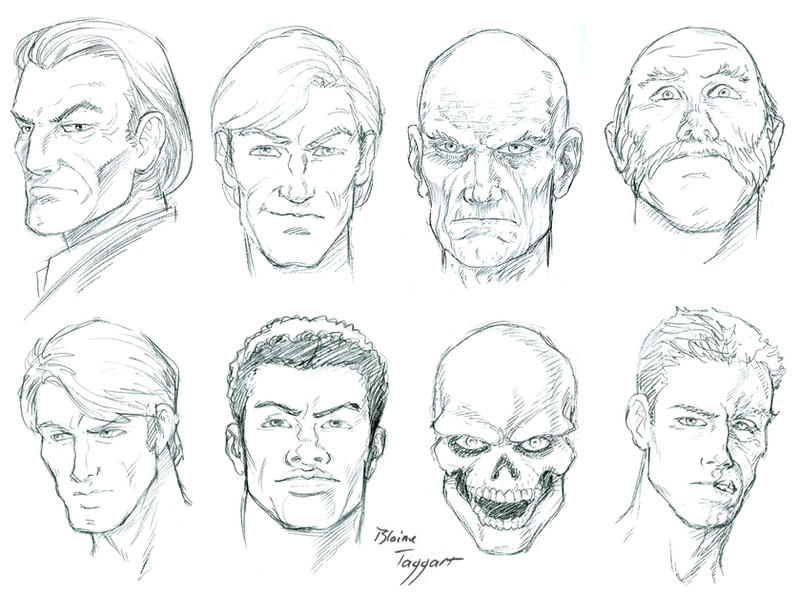Male Faces by staino on DeviantArt