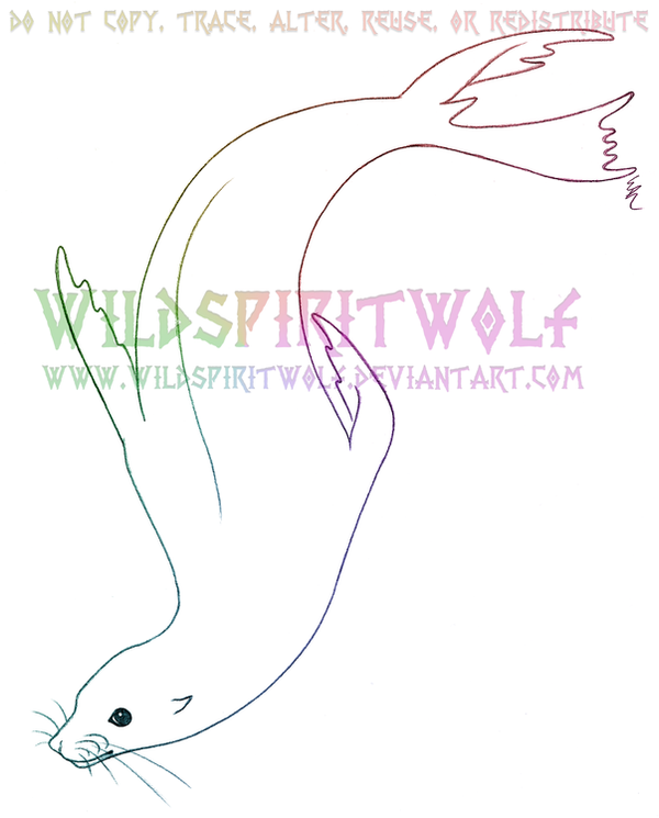 Sea Lion Sketch Commission by WildSpiritWolf on DeviantArt