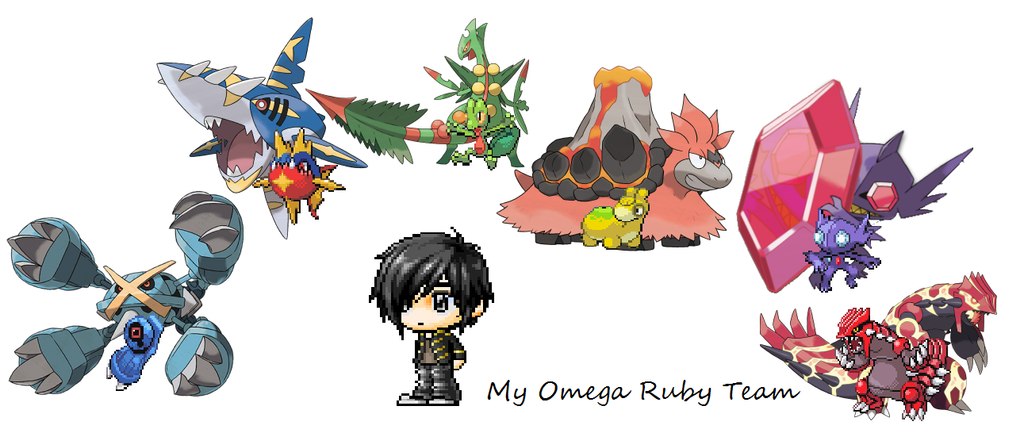 pokemon Omega Ruby team by JamesTheFoxAble1 on DeviantArt