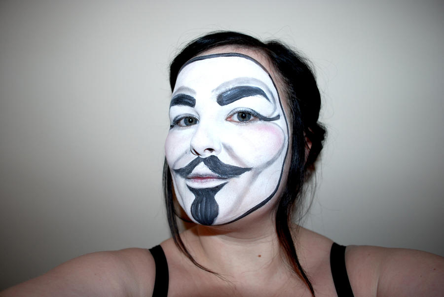 v for vendetta face painting by calliemay on DeviantArt