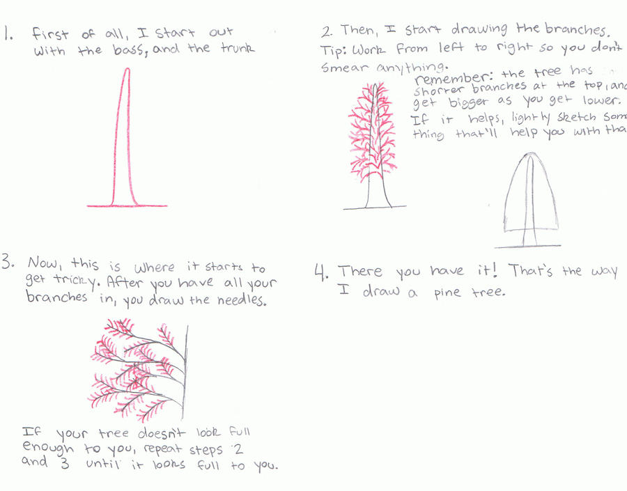 How To Draw a Pine Tree by nhra-fan on DeviantArt