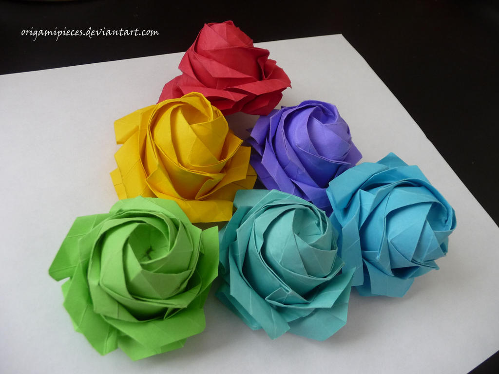Sato Naomiki Origami Pentagon Rose by OrigamiPieces on DeviantArt