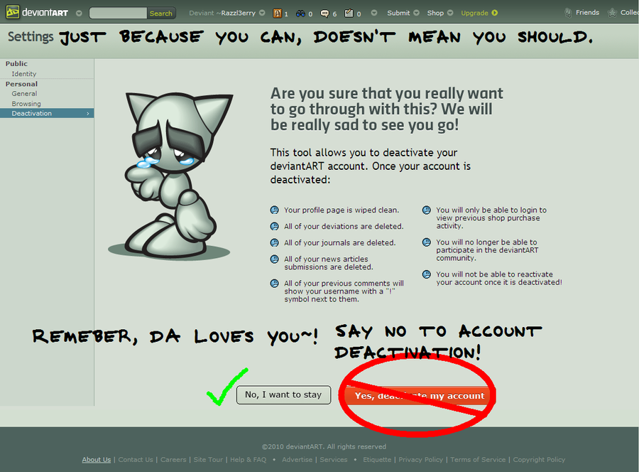 How to view deactivated deviantart accounts on iphone