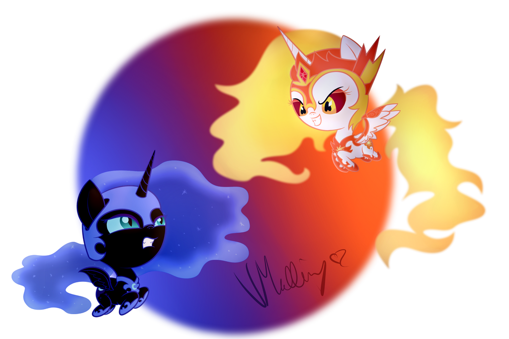 Image result for nightmare moon and daybreaker