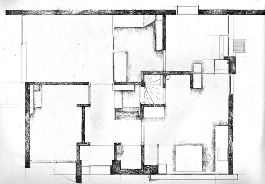 Schroder House plan by Forest Druid on DeviantArt