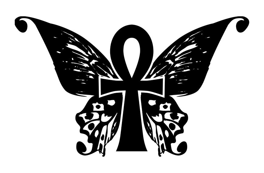 Butterfly Wing Ankh Tatty by Violhaine on DeviantArt