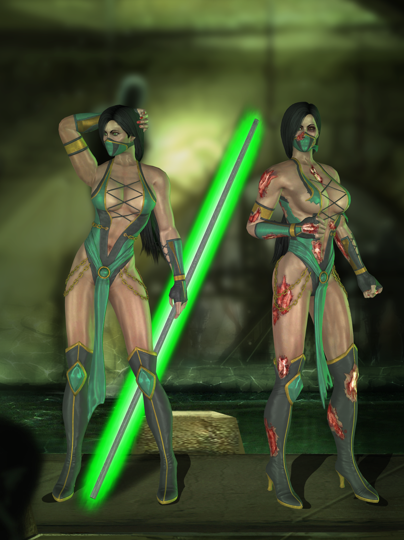 Jade Primary - Mortal Kombat 9 By Romero1718 On Deviantart-8789