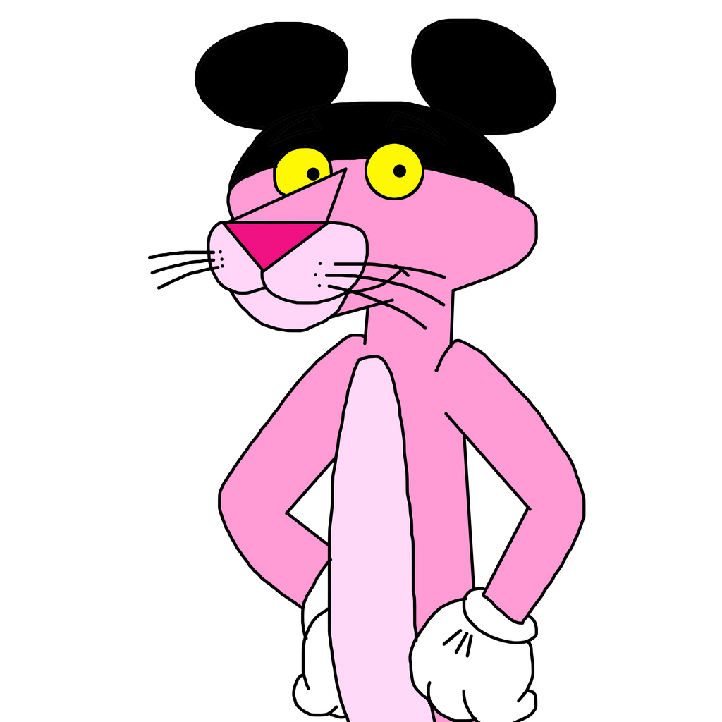 Pink Panther as Mickey Mouse by MarcosPower1996 on DeviantArt