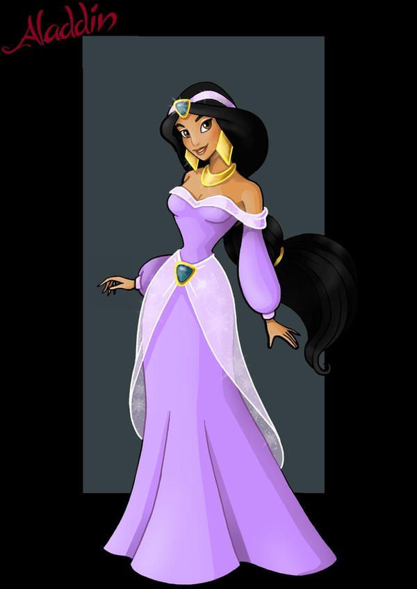 princess jasmine purple dress by nightwing1975 on DeviantArt