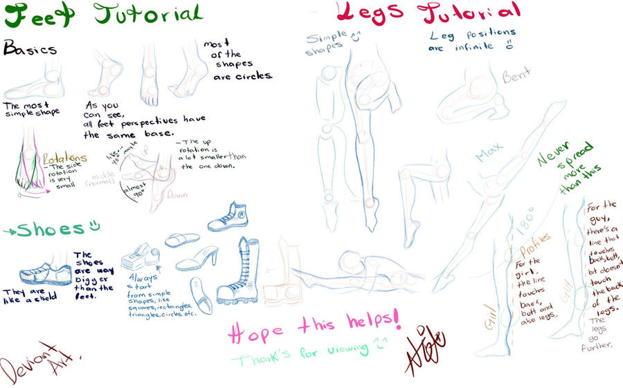 Feet-Legs tutorial by Kim-SukLey on DeviantArt