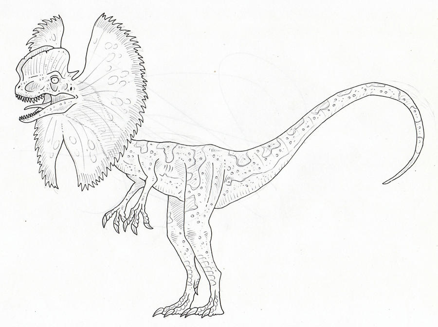 dilophosaurus jurassic park versionsommodracorex on