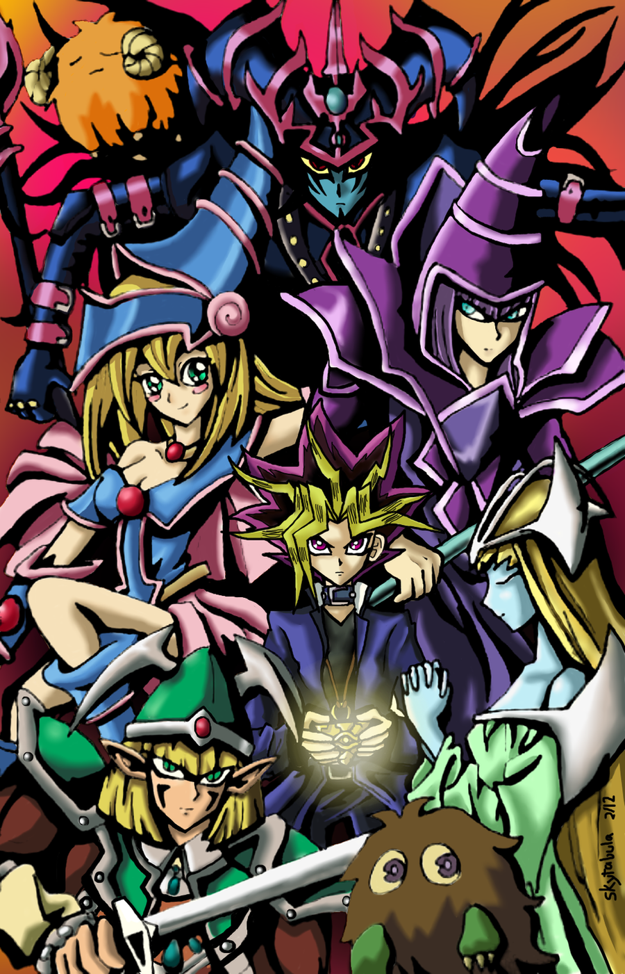 Yu Gi Oh Duel Monsters Colored By Skytabula On Deviantart 