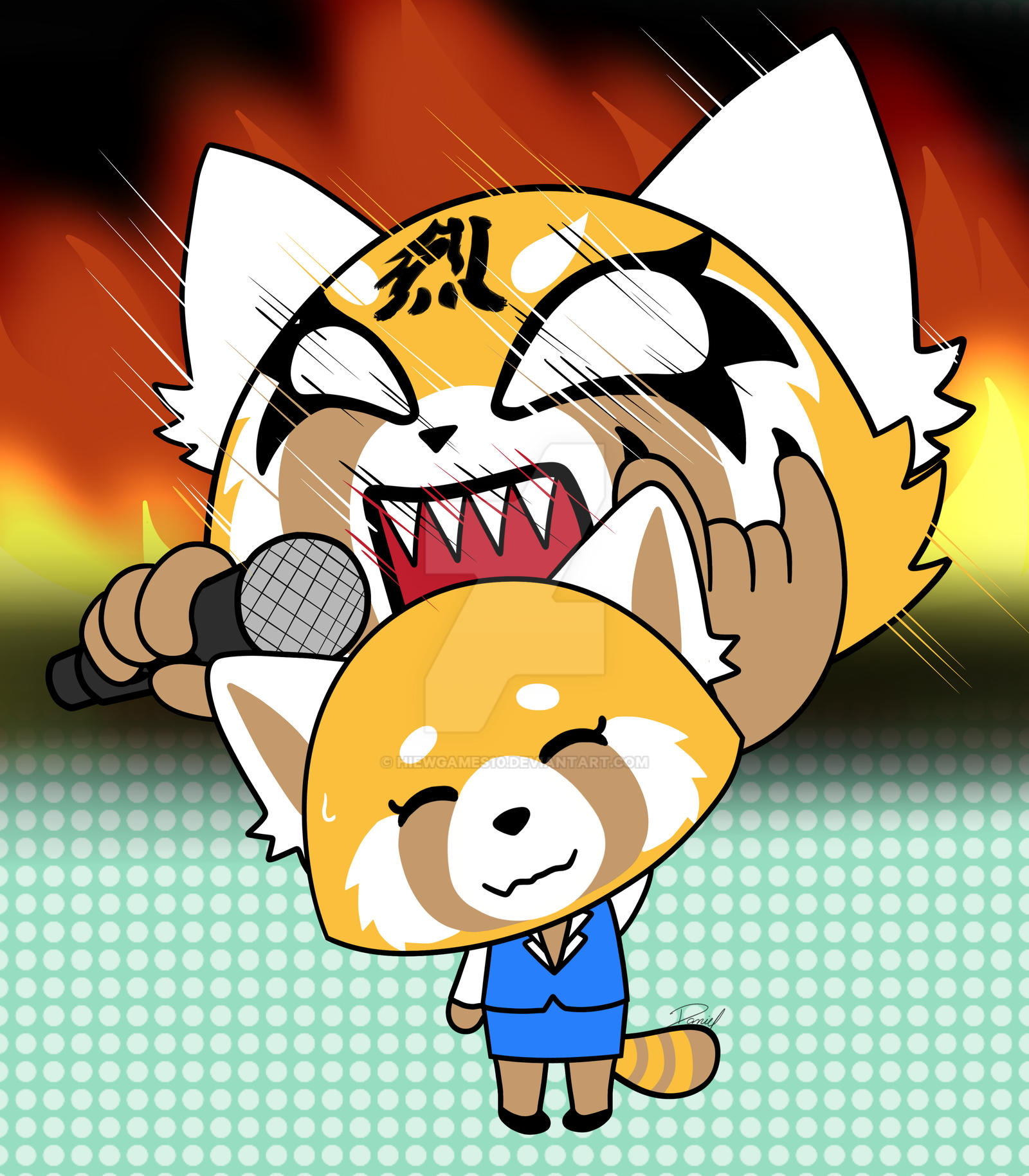 Aggretsuko by HiewGames10 on DeviantArt