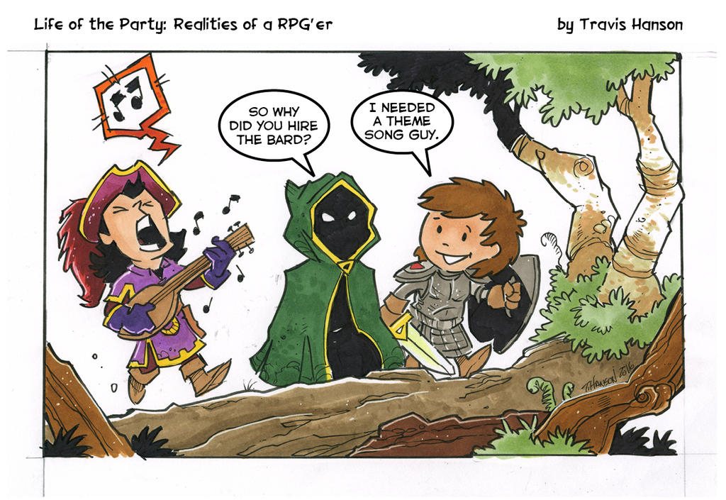 Bards Are The Theme Song Guys Rpg Comic By Travisjhanson