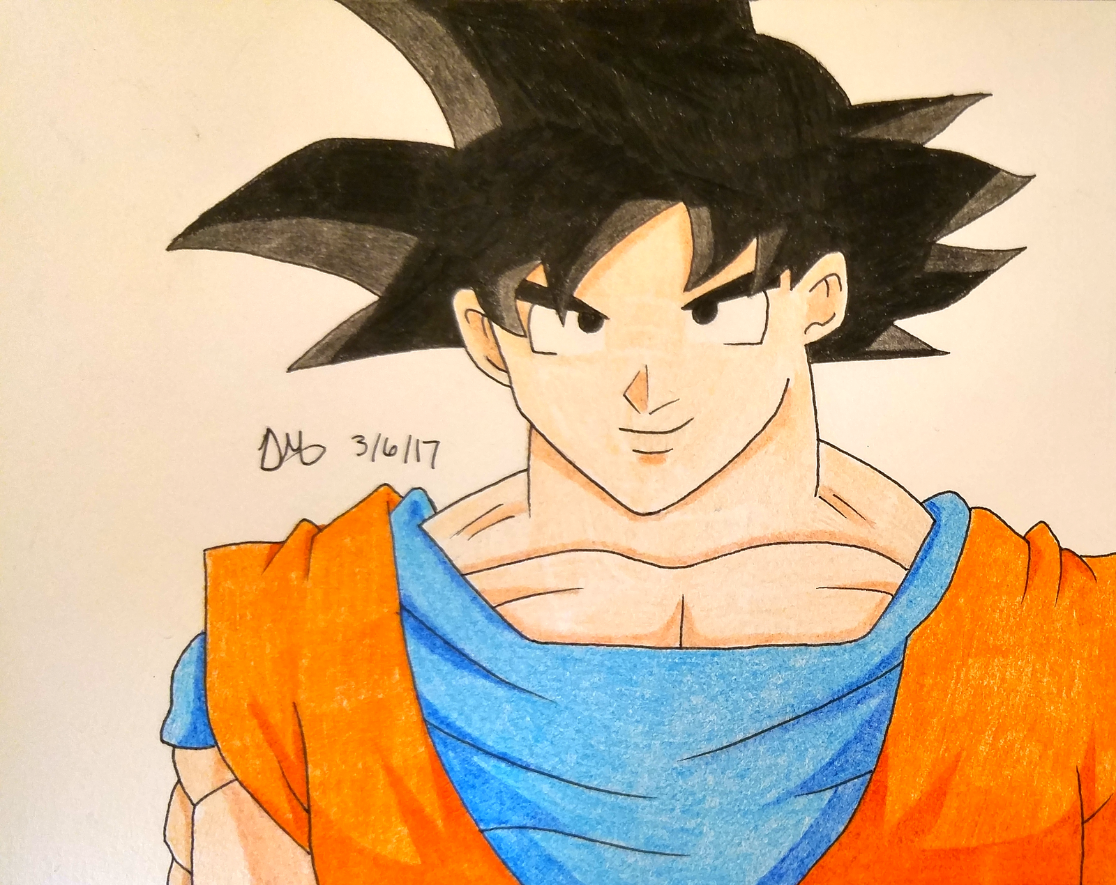 Goku Blue Hair Pencil Drawing - wide 9