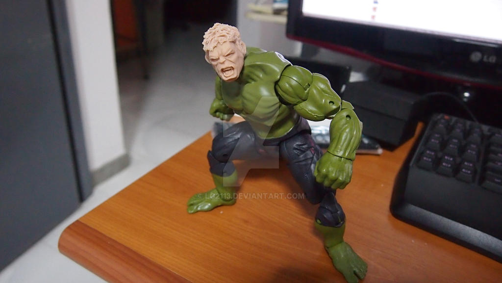 Marvel Legends Hulk with Custom Head sculpt by lg2113 on