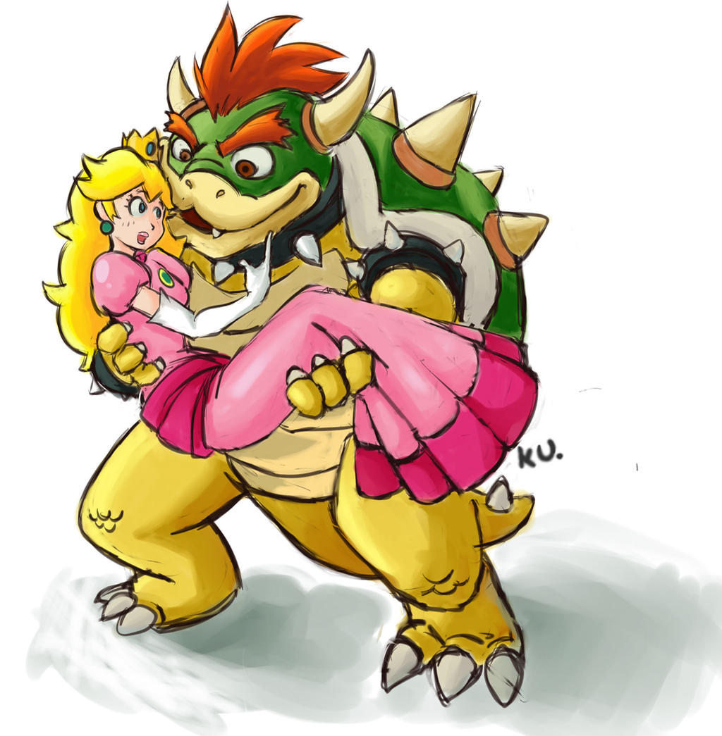 Bowser And Peach By Kenvinart On Deviantart 