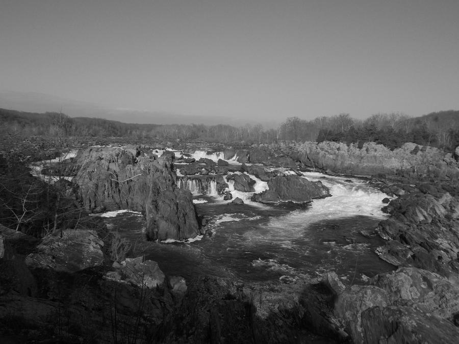 Great Falls Black and White by Puppy-41 on DeviantArt