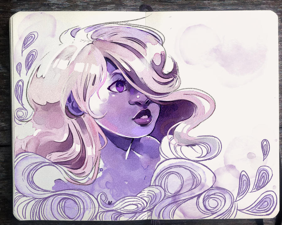 facebook|Instagram |Tumblr|Patreon Just a simple Amethyst doodle to pair up with my Lapis Lazuli I'm still trying to step out of artblock but I appreciate so much your support and love. Thank ...