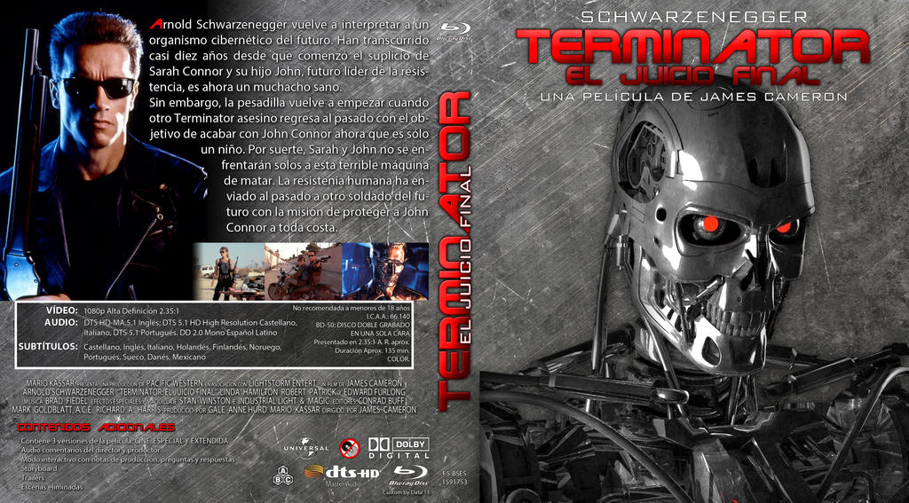 Terminator 2 Bluray Custom Cover by elmundodedata on DeviantArt