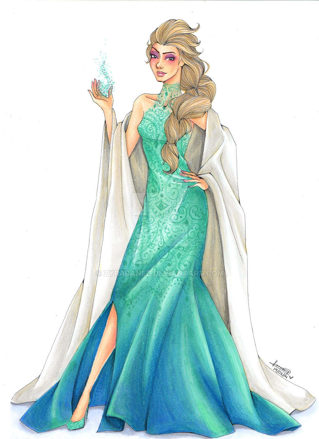 Fashion Illustration Elsa by zyrabanez on DeviantArt