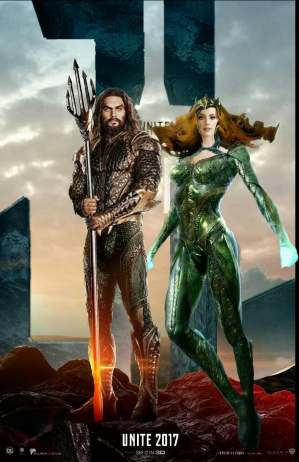 Justice League Aquaman Mera Poster By 13josh16 On Deviantart