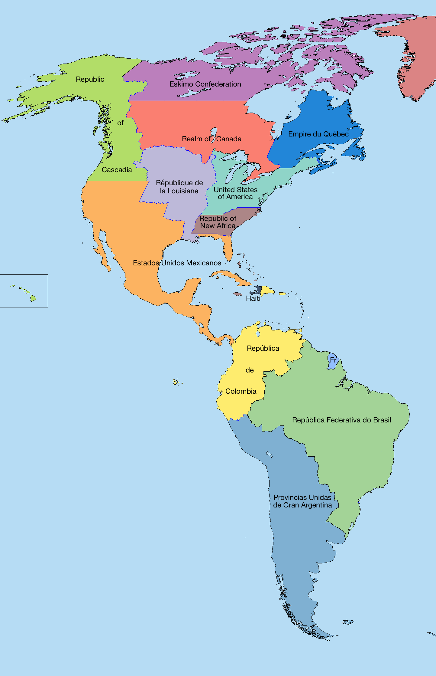 Un Continente Americano Equilibrato by LoreC10 on DeviantArt