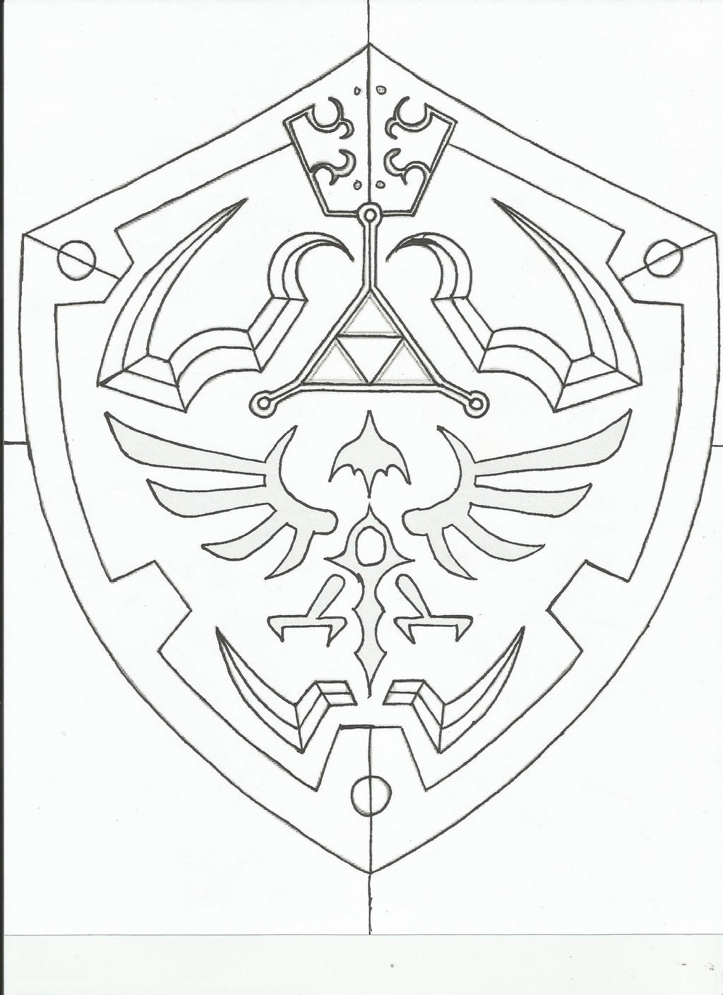 Hylian Shield template.