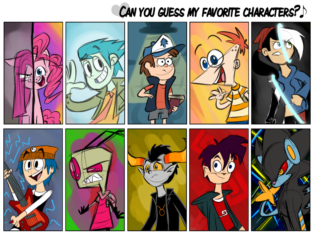 Favorite Characters Meme By Co Tum On DeviantArt