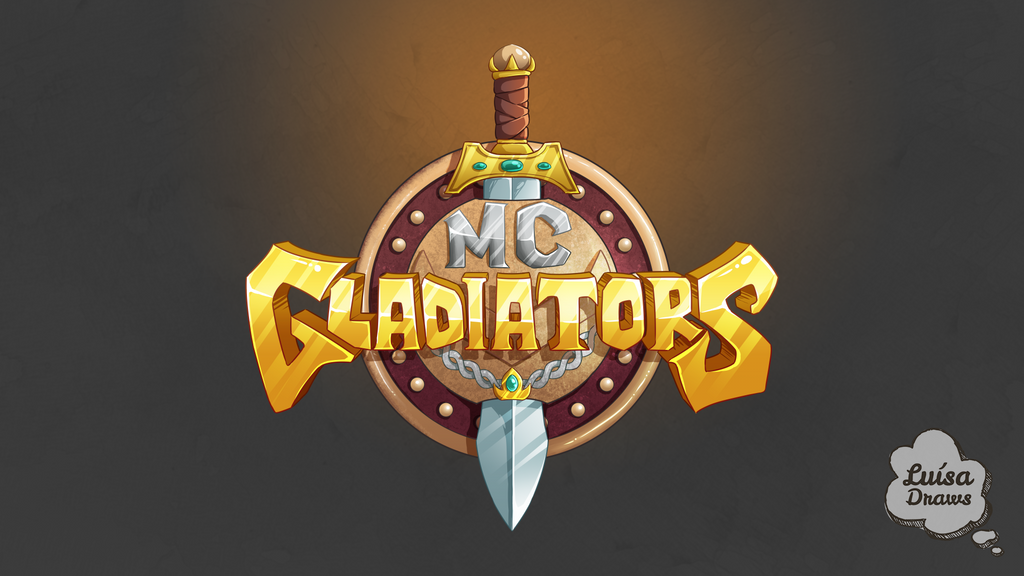 Minecraft Server Logo - MC Gladiators by LuisaDraws on 