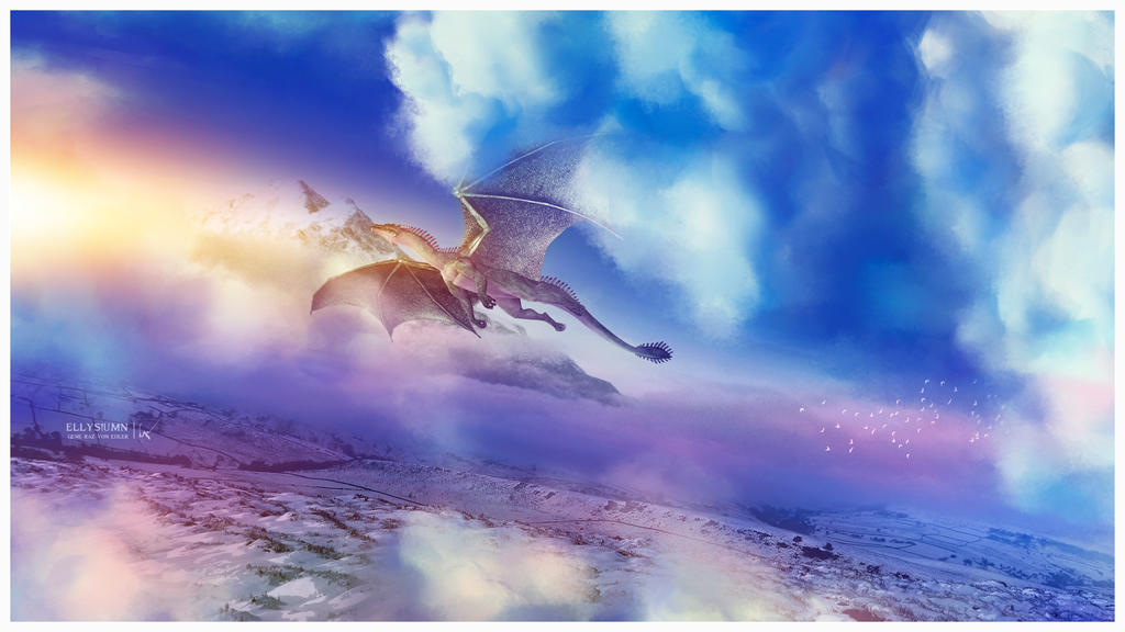 Dragon flight by Ellysiumn