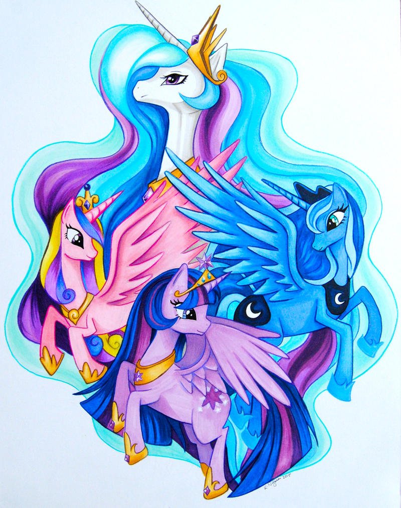 My Little Pony: Princesses by MyOpenSketchbook on DeviantArt