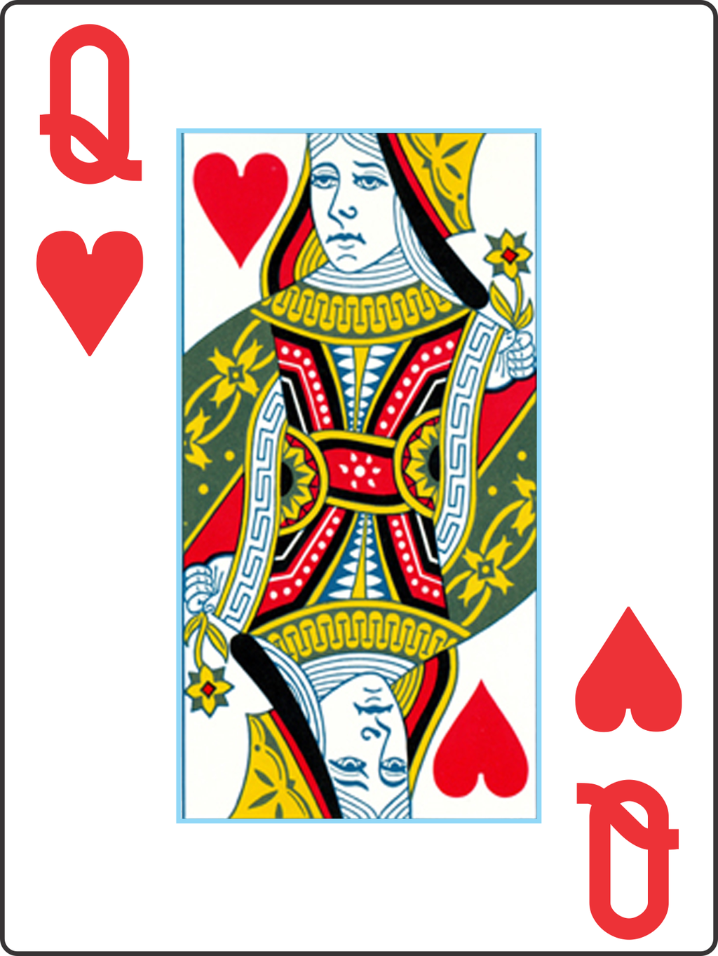 My Playing Cards V2 Queen of Hearts by Gabe0530 on DeviantArt