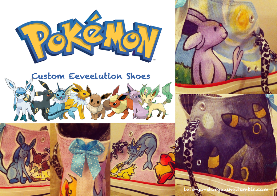 SOLD: Eeveelution Custom Shoes by XxPonyPuffPrincessXx on DeviantArt