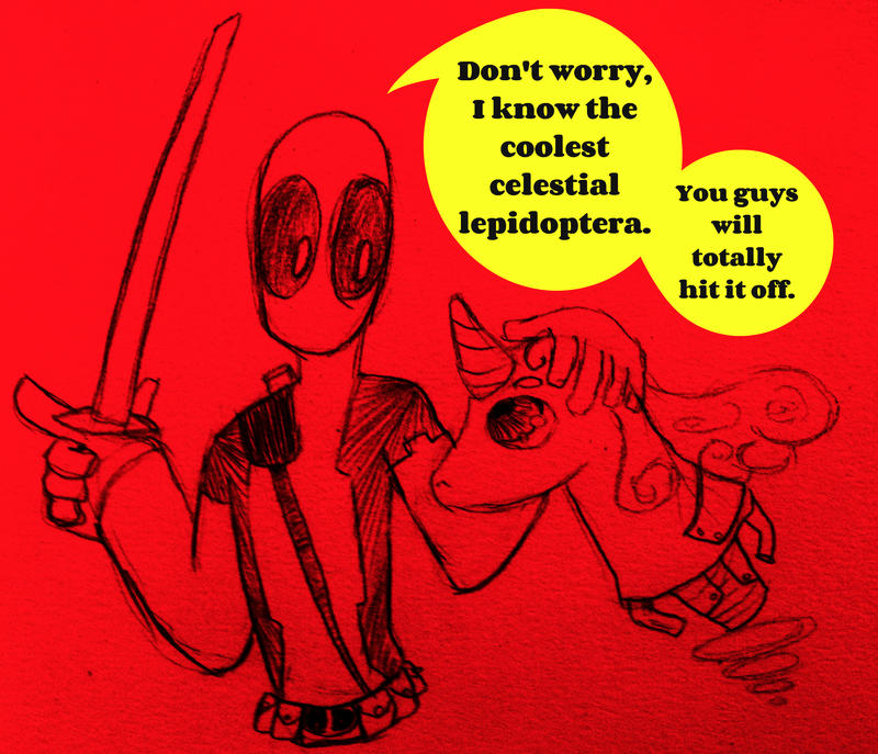 Deadpool: Talking Robot Unicorn Head by WPM on DeviantArt