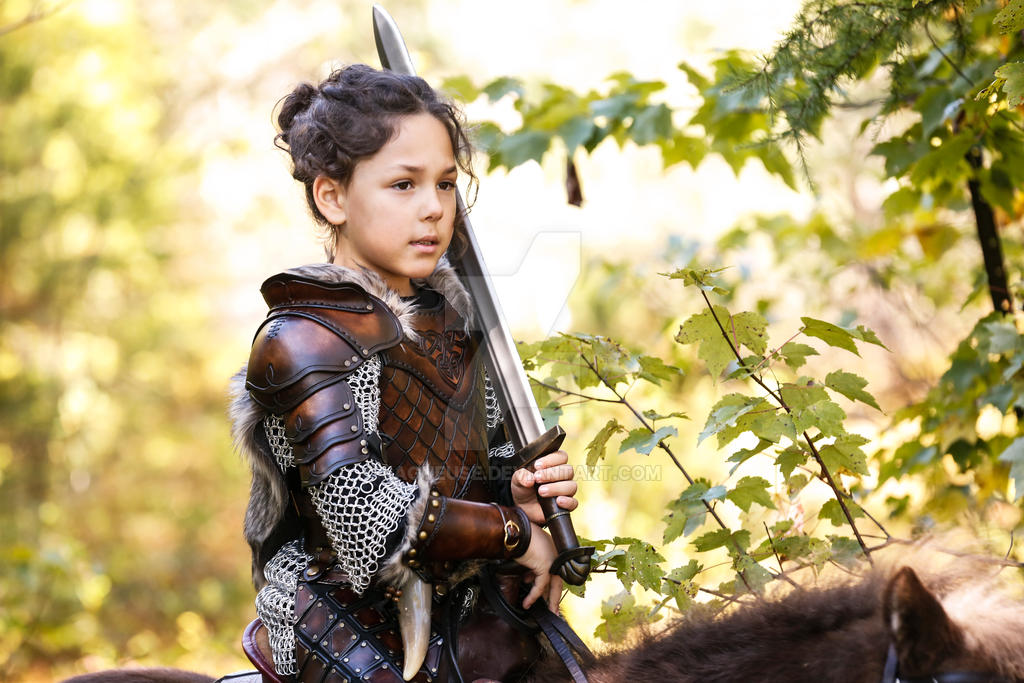 Image of Viking girl warrior