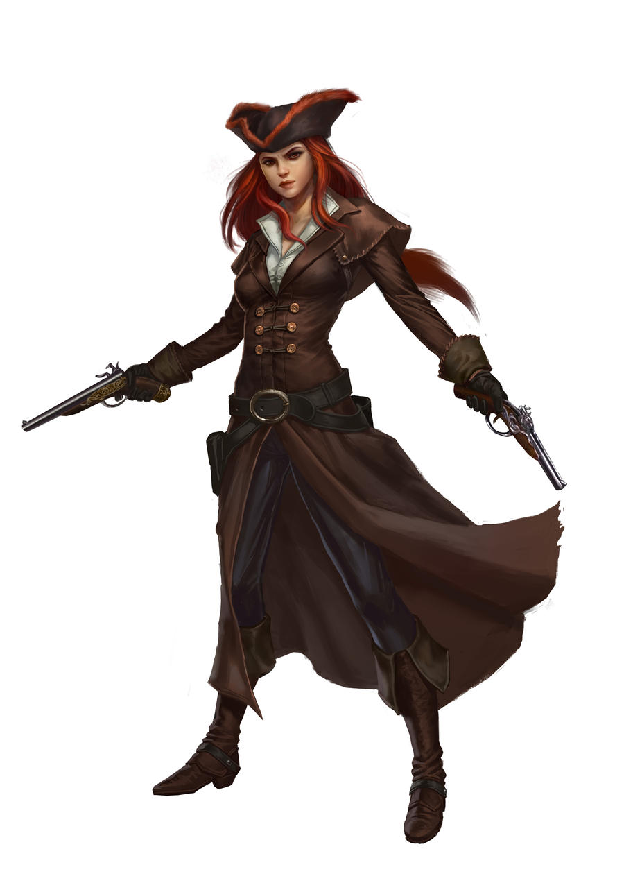 Female Gunslinger By Macarious On Deviantart