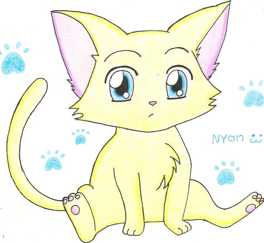 Chibi cat by Kitsuko-chan77 on DeviantArt