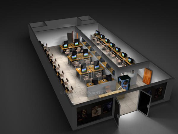 3D Cyber Cafe Plan 001 by phototix on DeviantArt