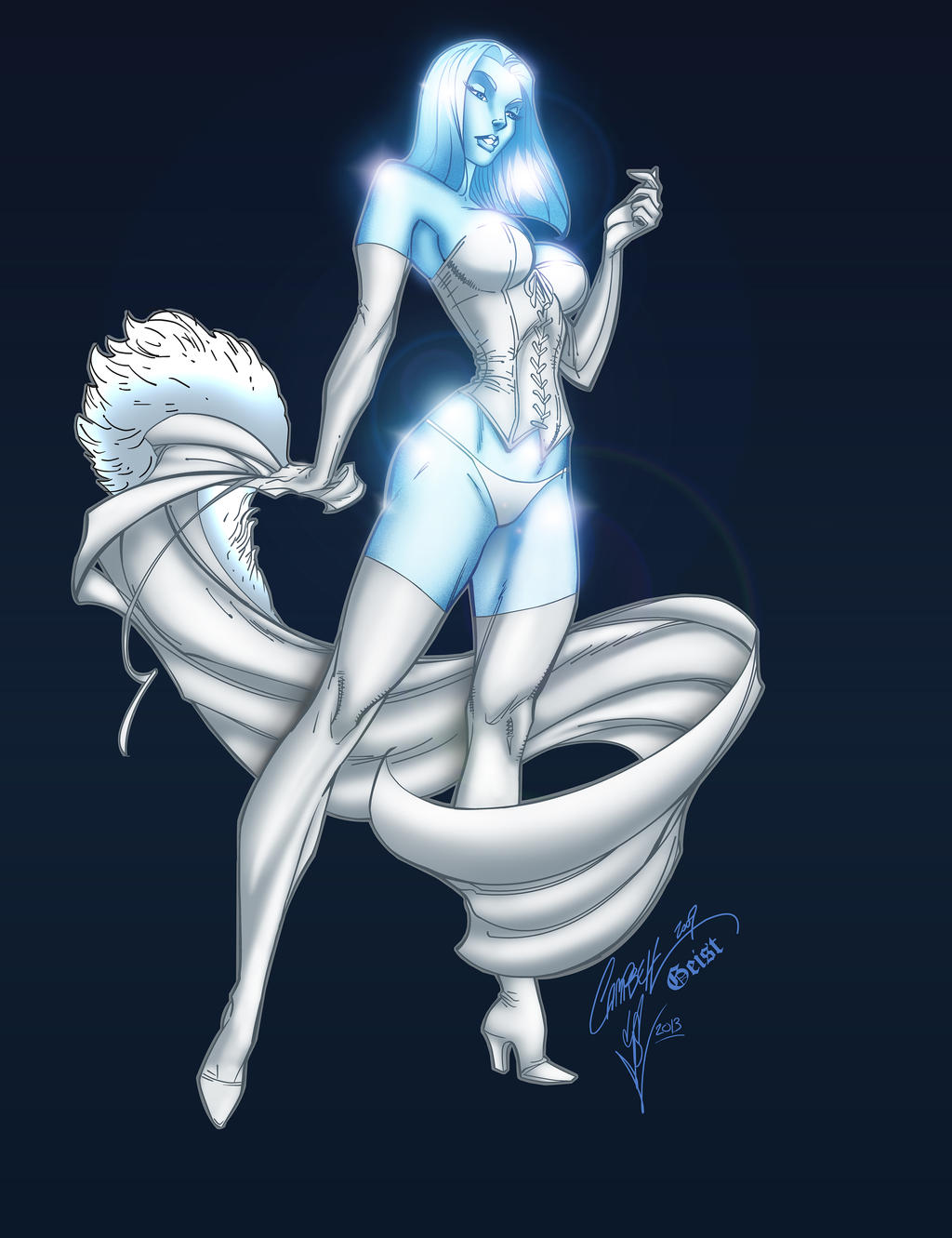 Emma Frost Diamond Form by krissthebliss on DeviantArt