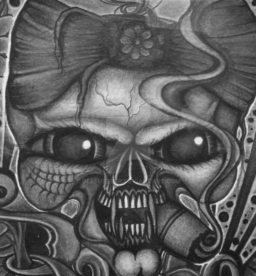 lady skull by deesherrer on DeviantArt