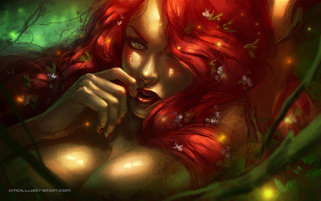 Poison Ivy portrait by Aioras