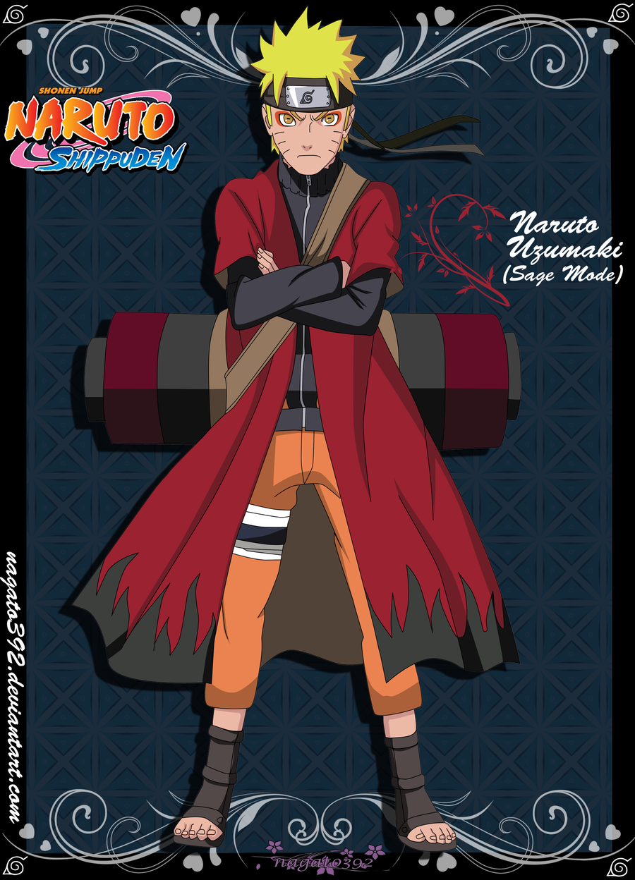 Naruto Uzumaki SAGE MODE by nagato392 on DeviantArt
