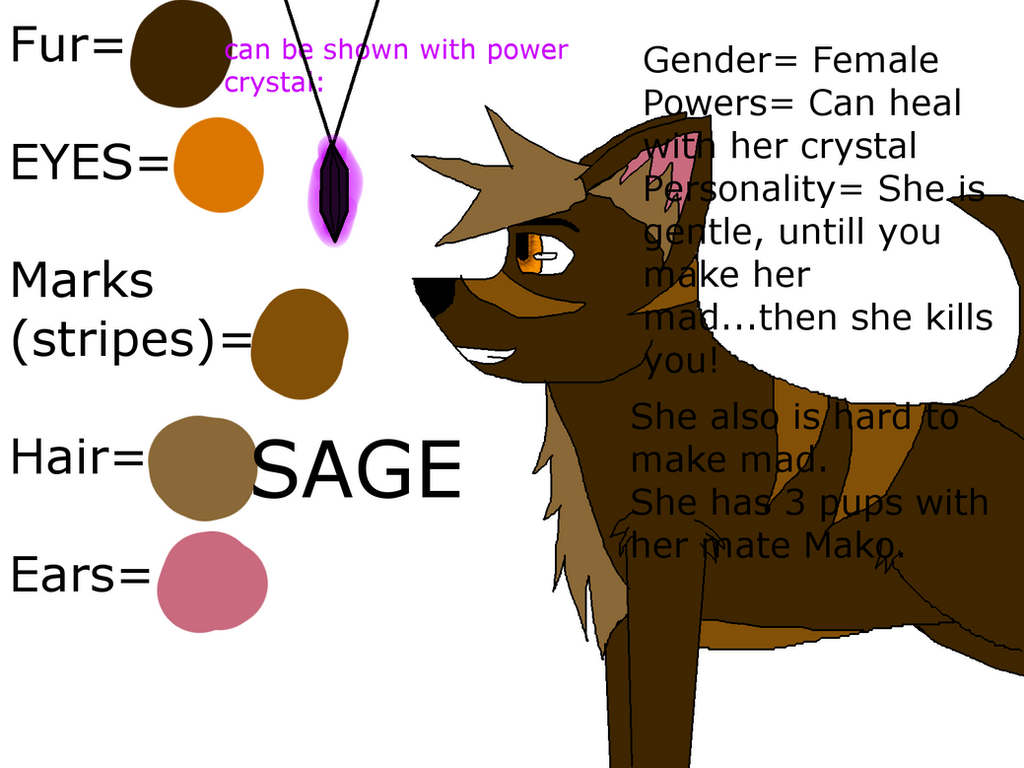 Sage Character Ref. sheet! by burn611 on DeviantArt